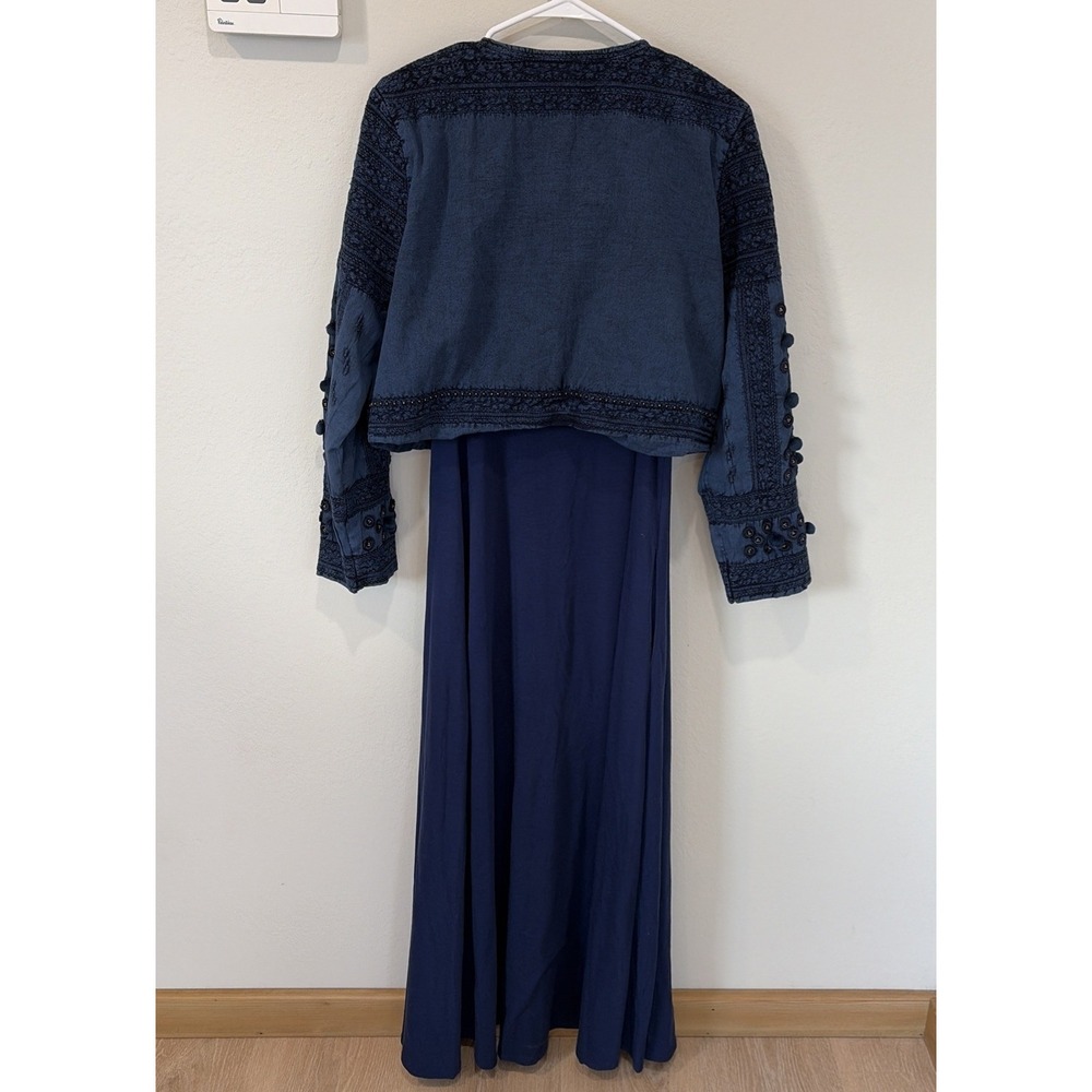 Soft Surroundings Theodora Bolero Jacket & Dress Women's M/L Embroidered - Picture 5 of 10
